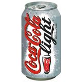 Coca-Cola Light frisdrank, blik van 33 cl, pak van 30 stuks