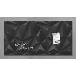 glasmagneetbord Sigel Artverum 910x460x15mm Black Diamond