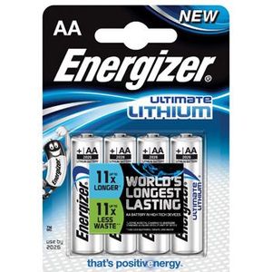 Energizer Ultimate Lithium Mignon - AA LR 6 - 1,5V - 1x4 Stuks