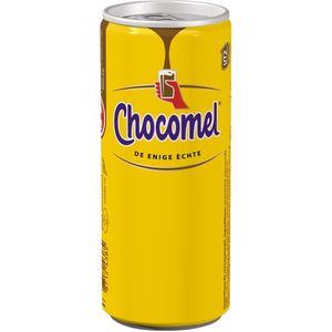 Chocomel chocolademelk, blik van 25 cl, vol, pak van 24 stuks