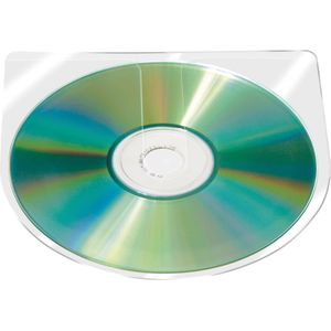 Q-CONNECT CD hoes zelfklevend PP 100 stuks