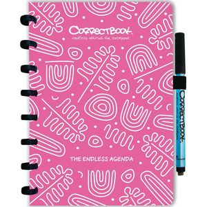 Correctbook Endless Agenda A5, uitwisbaar / herbruikbaar, Blossom Pink (roze)