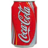 Coca-Cola frisdrank, blik van 33 cl, pak van 30 stuks