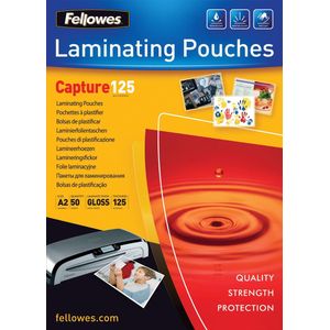 Fellowes lamineerhoes Capture125 ft A2, 250 micron (2 x 125 micron), pak van 50 stuks