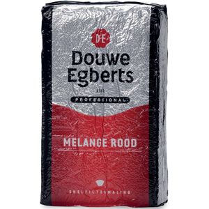 Douwe Egberts gemalen koffie voor snelfilters Rood, pak van 1 kg