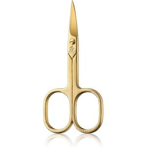 Pfeilring Scharen Nagelschaar, gebogen, geborsteld mat, verguld (9 cm)