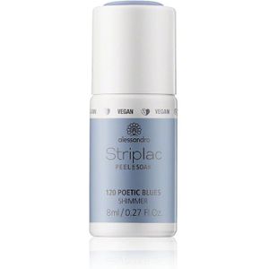 Alessandro Striplac Peel or Soak - Gellak - 120 Poetic Blues - 8 ml