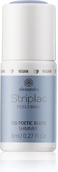 Alessandro Striplac Peel or Soak - Gellak - 120 Poetic Blues - 8 ml