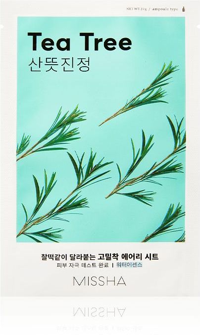 Missha - Airy Fit Tea Tree - Gezichtsmasker - 19 g - Sheetmasker