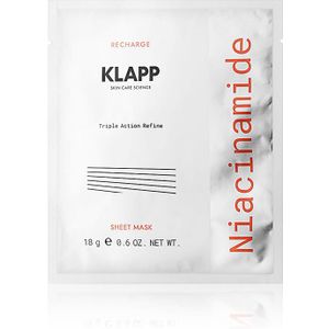 KLAPP Niacinamide Triple Action Refine Sheet Mask (18 g)