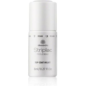 Alessandro Striplac Peel or Soak Top Coat Milky (8 ml)