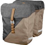Racktime dubbele fietstas heda grijs/beige