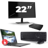 Dell Latitude 7300 - Intel Core i5-8e Generatie - 13 inch - Touch - 16GB RAM - 256GB SSD - Windows 11 Home + 1x 22 inch Monitor Zichtbaar gebruikt