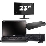 Dell Inspiron N5110 - Intel Core i3-2e Generatie - 15 inch - 8GB RAM - 256GB SSD - Windows 10 Home + 1x 23 inch Monitor Zichtbaar gebruikt