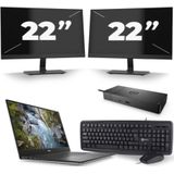 Dell Precision 5530 - Intel Core i7-8e Generatie - 15 inch - 16GB RAM - 256GB SSD - Windows 11 + 2x 22 inch Monitor Zichtbaar gebruikt
