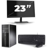 HP Compaq 8100 Elite CMT Tower - Intel Core i7-1e Generatie - 16GB RAM - 512GB SSD - Windows 10 + 1x 23 inch Monitor Nette Staat