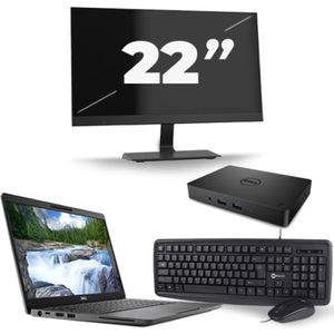 Dell Latitude 5300 - Intel Core i7-8e Generatie - 13 inch - 16GB RAM - 256GB SSD - Windows 11 + 1x 22 inch Monitor Zichtbare schade