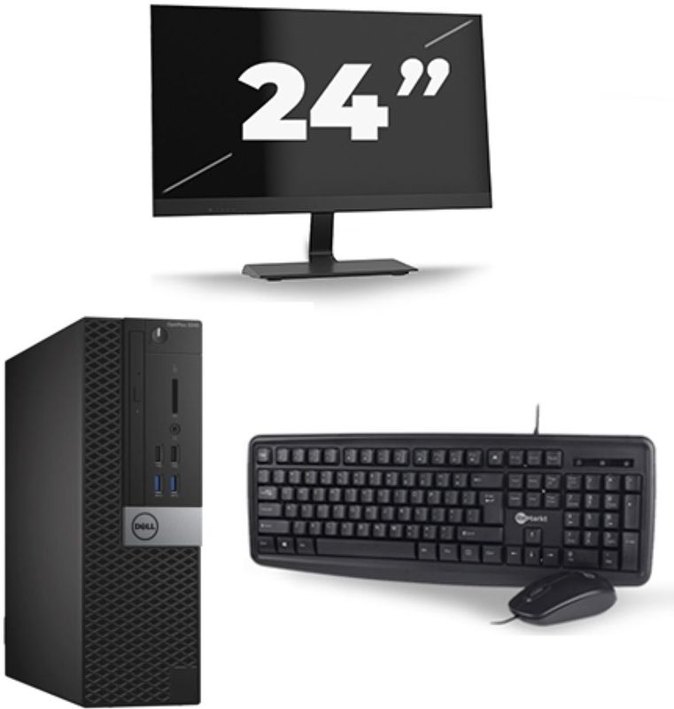 Dell Optiplex 3040 USFF - Intel Core i7-6e Generatie - 16GB RAM - 256GB SSD - Windows 11 + 1x 24 inch Monitor Nette Staat