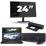 Dell Latitude 5491 - Intel Core i5-8e Generatie - 14 inch - 16GB RAM - 256GB SSD - Windows 11 + 1x 24 inch Monitor Nette Staat