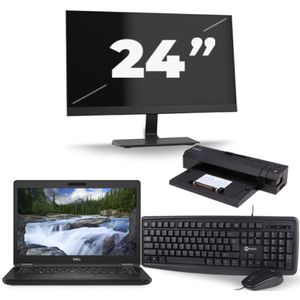 Dell Latitude 5491 - Intel Core i5-8e Generatie - 14 inch - 16GB RAM - 256GB SSD - Windows 11 + 1x 24 inch Monitor Nette Staat