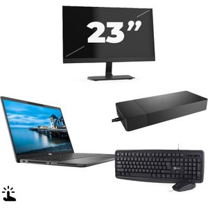 Dell Latitude 7420 - Intel Core i5-11e Generatie - 14 inch - Touch - 16GB RAM - 256GB SSD - Windows 11 Home + 1x 23 inch Monitor Nette Staat