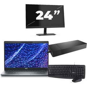 Dell Latitude 5330 - Intel Core i3-12e Generatie - 13 inch - 8GB RAM - 256GB SSD - Windows 11 Home + 1x 24 inch Monitor Zichtbaar gebruikt