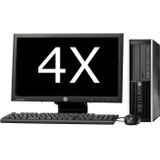 HP Elite 8200 SFF - Intel Pentium G630 - 4GB - 500GB HDD + Dual 4x 22'' Widescreen LCD - Win 10