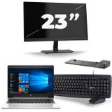 HP ProBook 445 G7 - AMD Ryzen 5 4500U - 14 inch - 8GB RAM - 256GB SSD - Windows 10 + 1x 23 inch Monitor Zichtbare schade