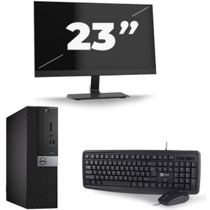 Dell Optiplex 5040 SFF - Intel Core i7-6e Generatie - 16GB RAM - 512GB SSD - Windows 11 + 1x 23 inch Monitor Nette Staat