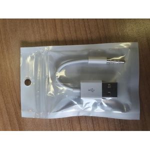 USB-A to 3.5mm Audio Aux Cable, M/M, 10CM