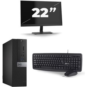 Dell Optiplex 3040 USFF - Intel Core i5-6e Generatie - 8GB RAM - 256GB SSD - Windows 11 + 1x 22 inch Monitor Nette Staat