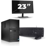 Dell Optiplex XE2 Micro Tower - Intel Core i5-4e Generatie - 8GB RAM - 256GB SSD - Windows 10 + 1x 23 inch Monitor Nette Staat