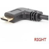 Right Angle Mini HDMI Male to HDMI Female Cable, 17cm