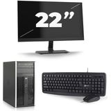 HP Compaq Pro 6300 Micro Tower - Intel Core i5-3e Generatie - 8GB RAM - 256GB SSD - Windows 10 + 1x 22 inch Monitor Nette Staat
