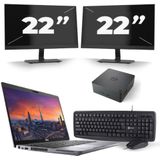 Dell Precision 3550 - Intel Core i7-10e Generatie - 15 inch - 16GB RAM - 256GB SSD - Windows 11 + 2x 22 inch Monitor Nette Staat