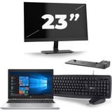 HP ProBook 650 G5 - Intel Core i5-8e Generatie - 15 inch - 16GB RAM - 256GB SSD - Windows 11 + 1x 23 inch Monitor Zichtbare schade