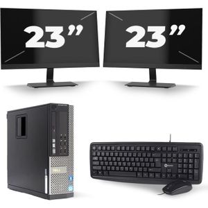 Dell Optiplex 7010 SFF - Intel Core i3-3e Generatie - 8GB RAM - 256GB SSD - Windows 10 + 2x 23 inch Monitor Nette Staat