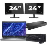 Dell Latitude 5330 - Intel Core i3-12e Generatie - 13 inch - 8GB RAM - 256GB SSD - Windows 11 Home + 2x 24 inch Monitor Zichtbaar gebruikt