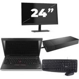 HP Envy notebook 13 - Intel Core i5-7e Generatie - 13 inch - 8GB RAM - 256GB SSD - Windows 11 Home + 1x 24 inch Monitor Zichtbare schade