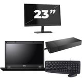 Fujitsu Lifebook E5510 - Intel Core i3-10e Generatie - 15 inch - 16GB RAM - 256GB SSD - Windows 11 Home + 1x 23 inch Monitor Nette Staat