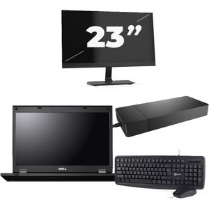 Fujitsu Lifebook E5510 - Intel Core i3-10e Generatie - 15 inch - 16GB RAM - 256GB SSD - Windows 11 Home + 1x 23 inch Monitor Nette Staat