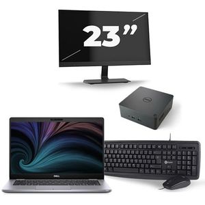 Dell Latitude 5310 - Intel Core i7-10e Generatie - 13 inch - 16GB RAM - 512GB SSD - Windows 11 + 1x 23 inch Monitor Zichtbaar gebruikt