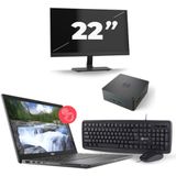 Dell Latitude 7310 - Intel Core i5-10e Generatie - 13 inch - 16GB RAM - 256GB SSD - Windows 11 Home + 1x 22 inch Monitor Zichtbare schade