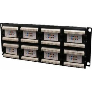 Cat.5E 48 port patch panel with rear cable management