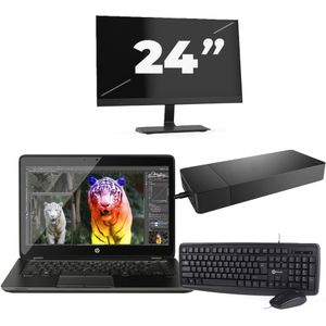 Lenovo ThinkBook 14 G2 - Intel Core i5-11e Generatie - 14 inch - 16GB RAM - 256GB SSD - Windows 11 Home + 1x 24 inch Monitor Zichtbare schade