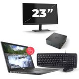 Dell Latitude 7310 - Intel Core i7-10e Generatie - 13 inch - 4GB RAM - 256GB SSD - Windows 11 + 1x 23 inch Monitor Zichtbaar gebruikt