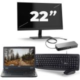 Fujitsu LifeBook U727 - Intel Core i5-6e Generatie - 12 inch - 8GB RAM - 256GB SSD - Windows 11 + 1x 22 inch Monitor Zichtbaar gebruikt