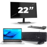 HP EliteBook 840 G7 - Intel Core i7-10e Generatie - 14 inch - 16GB RAM - 512GB SSD - Windows 11 + 1x 22 inch Monitor Zichtbaar gebruikt