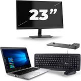 HP mt43 Mobile Thin Client - AMD A8-9600B - 14 inch - 8GB RAM - 256GB SSD - Windows 11 + 1x 23 inch Monitor Zichtbaar gebruikt