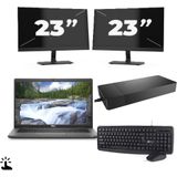 Dell Latitude 7330 - Intel Core i7-12e Generatie - 13 inch - Touch - 32GB RAM - 256GB SSD - Windows 11 Home + 2x 23 inch Monitor Nette Staat